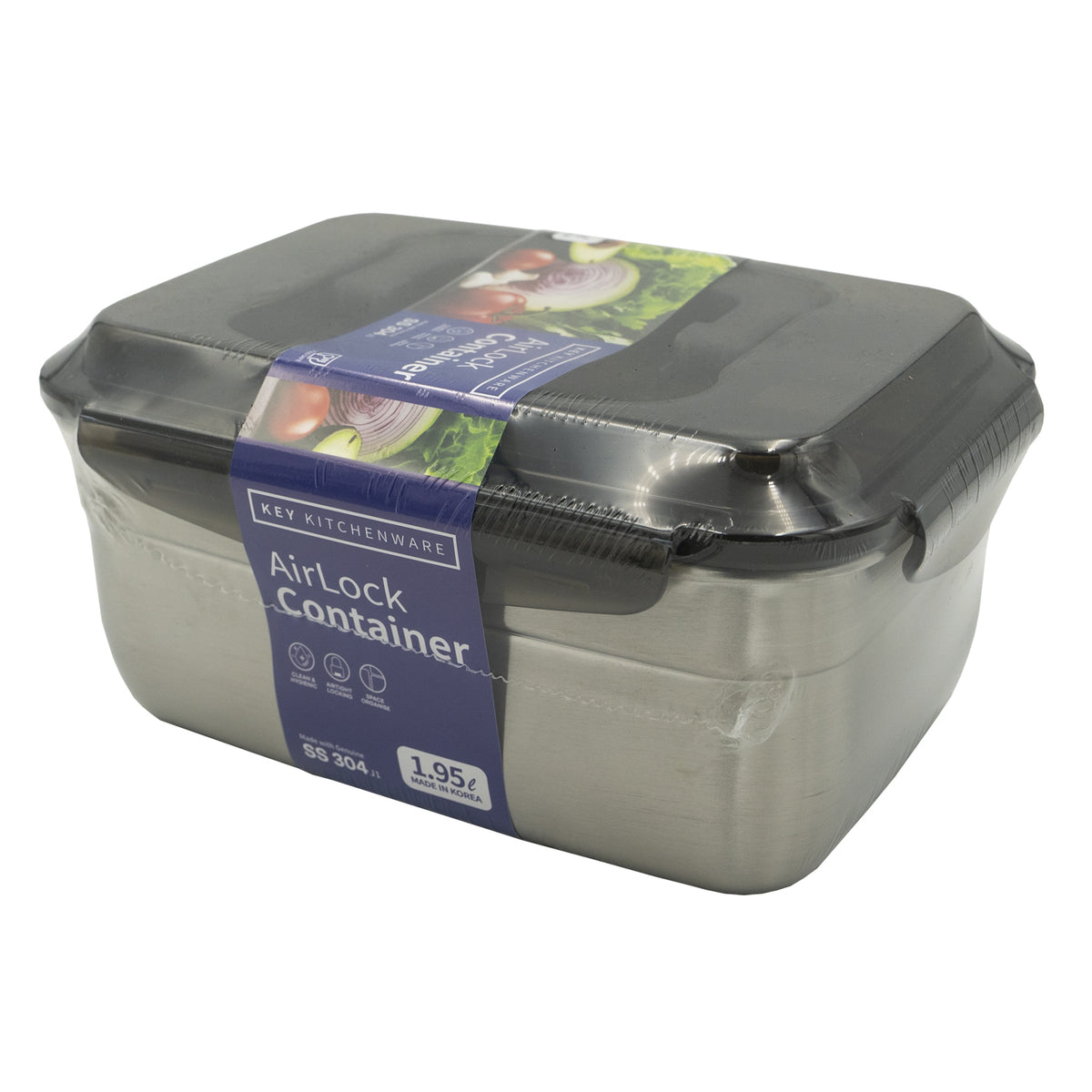 KitchenArt AirLock Food Container, 1.95L