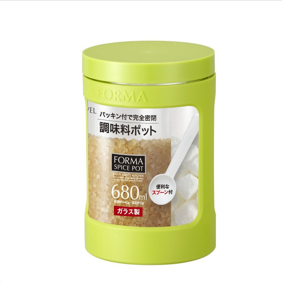 아스벨 포마 유리 양념통 680mL 화이트 (대)