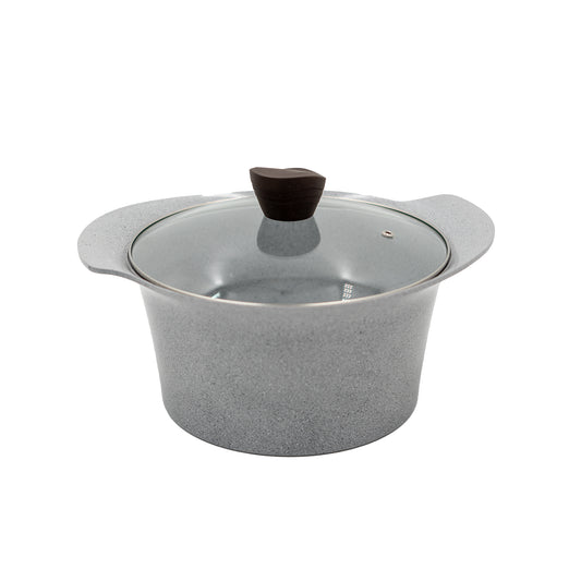 Ecook IH Ceramic Coating Stock Pot Grey 20cm
