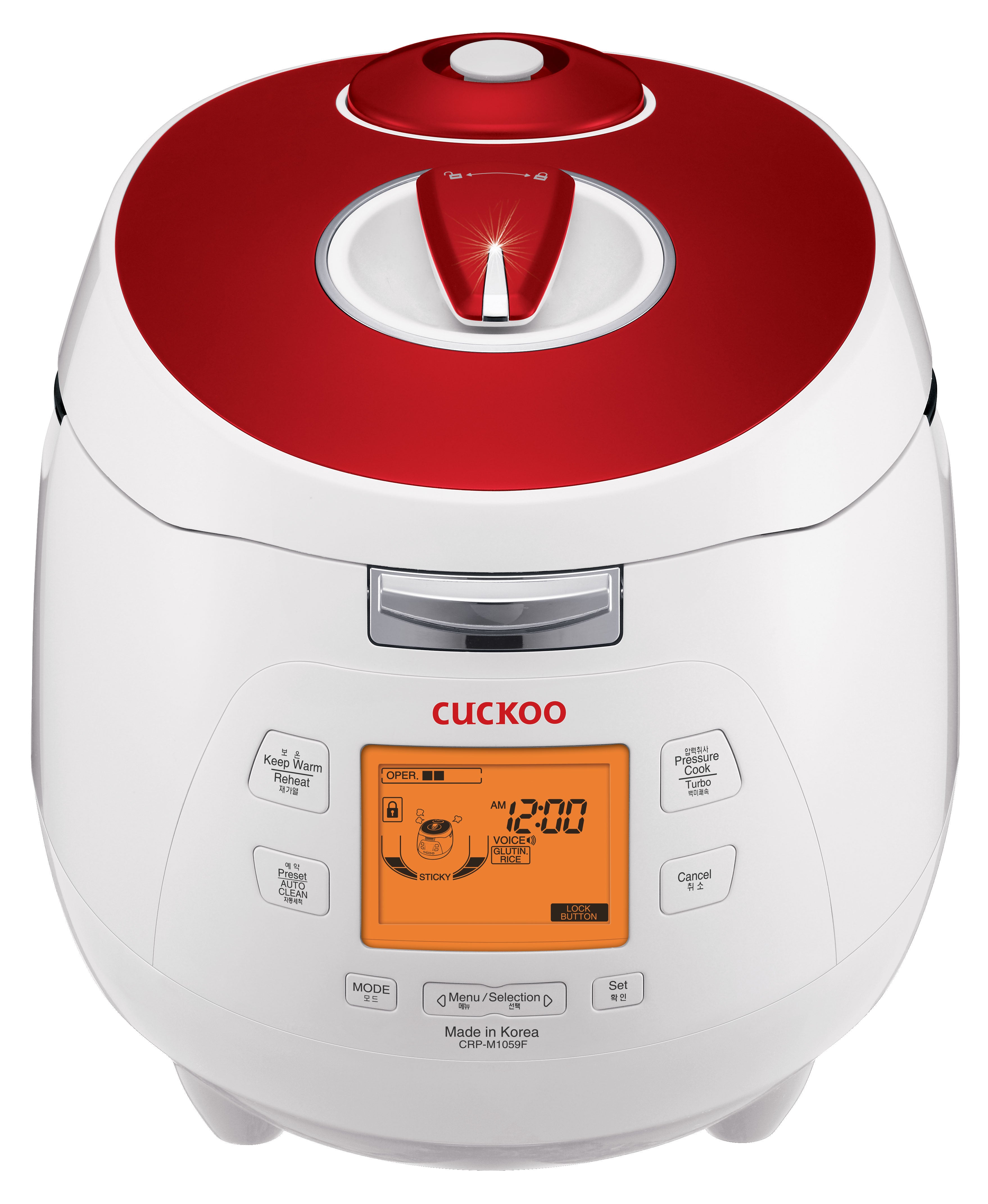 Cuckoo Electric Pressure Rice Cooker (CRPM1059F) 10 Cups KEY Company