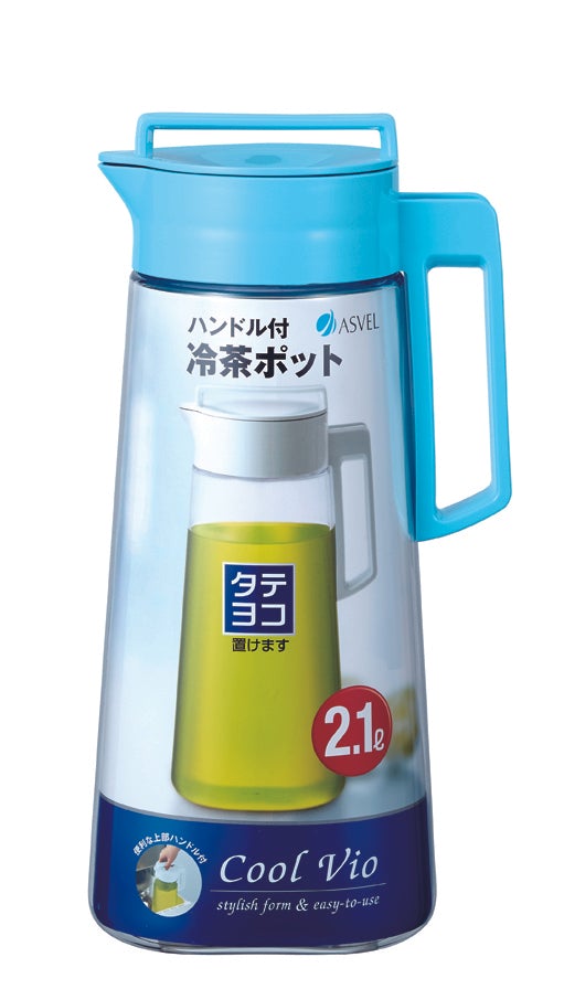 Asvel VIO Drink Ice Tea Pitcher 2.1L (D-210) Blue
