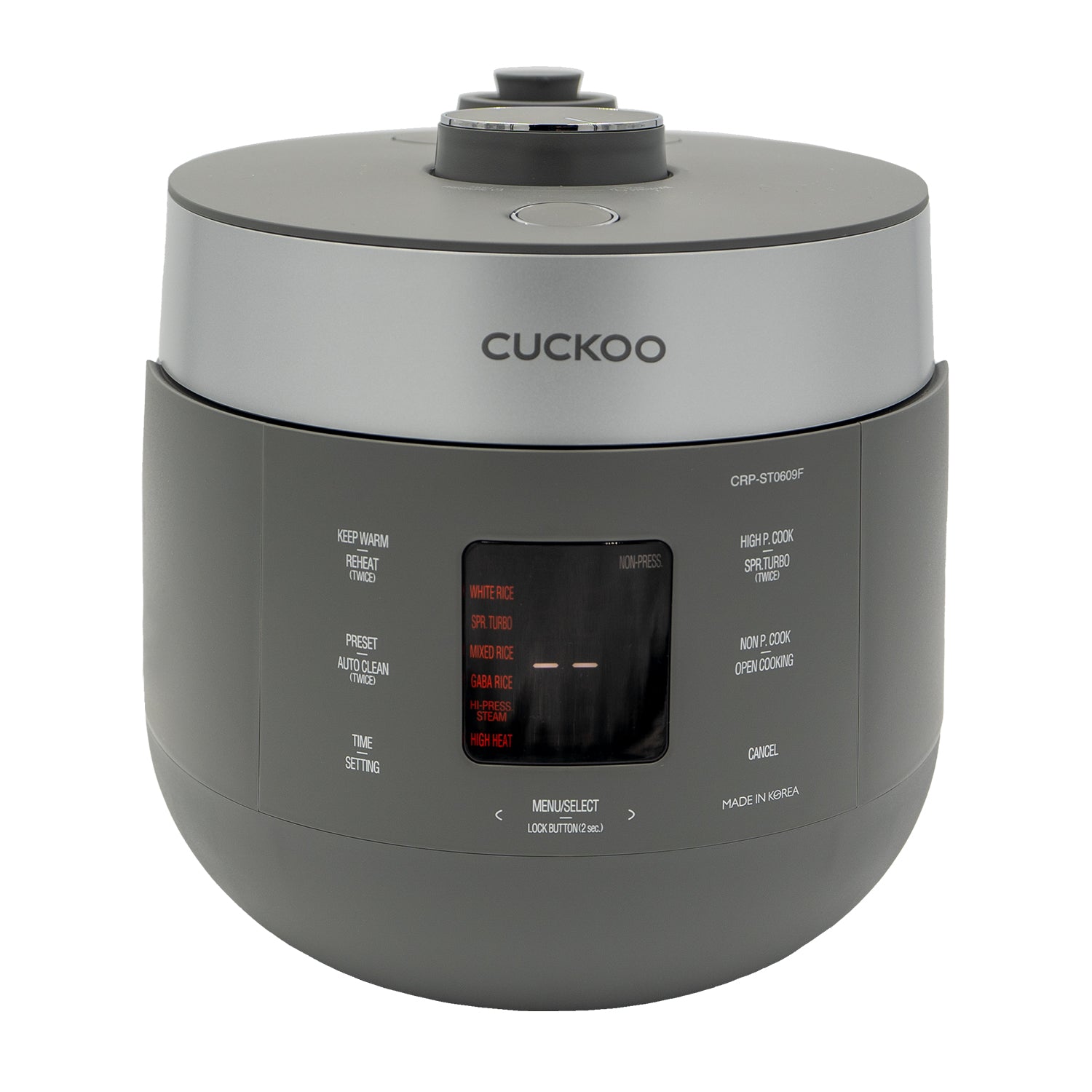 Cuckoo Electric Twin Pressure Rice Cooker Grey (CRP-ST0609FG) 6 Cups – KEY  Company