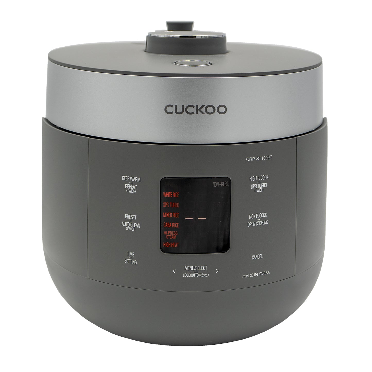 Twin Electric Pressure Rice Cooker Grey (CRP-ST1009FG) 10 Cups