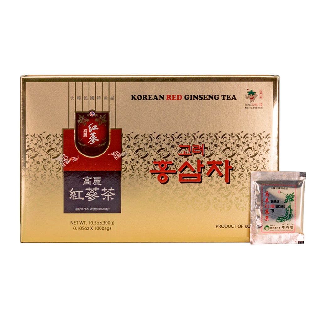한국 홍삼 차 세트 - 종이박스포장 - 3,000mg x 100개입