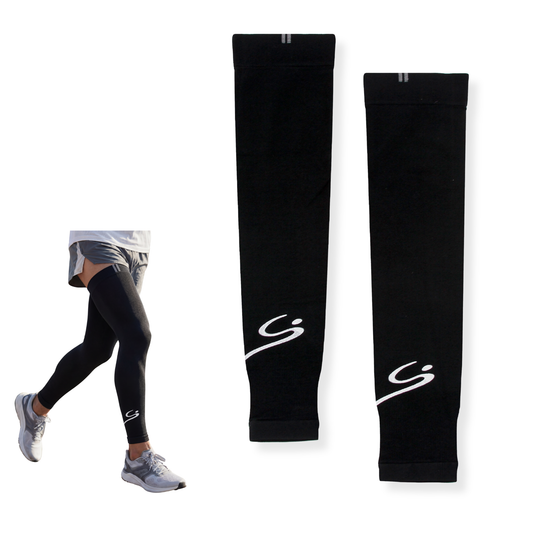 Sun Leg Sleeves Black/White