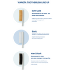 Wang Ta Toothbrush Soft Gold 688 – 4-Pack Wide-Head Toothbrushes