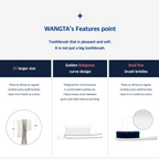 Wang Ta Toothbrush Soft Gold 688 – 4-Pack Wide-Head Toothbrushes