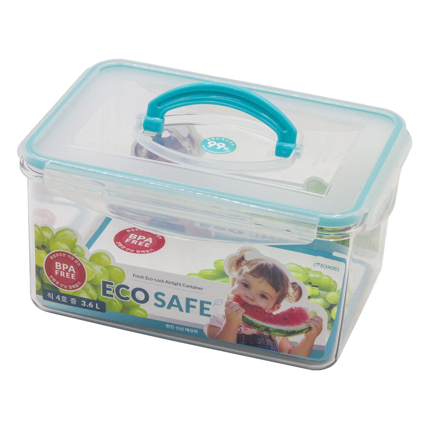 Fresh Eco-Lock Airtight Container 3.6L – BPA-Free with Single Handle