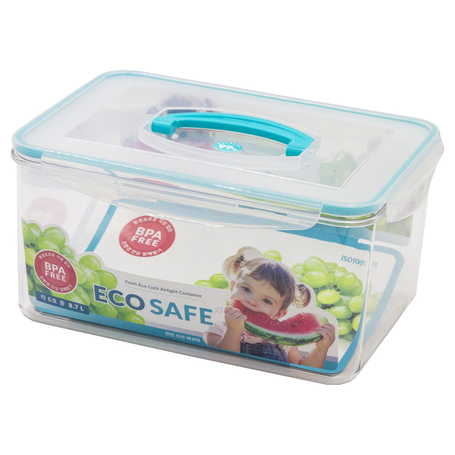 Fresh Eco-Lock Airtight Container 8.7L – BPA-Free with Single Handle