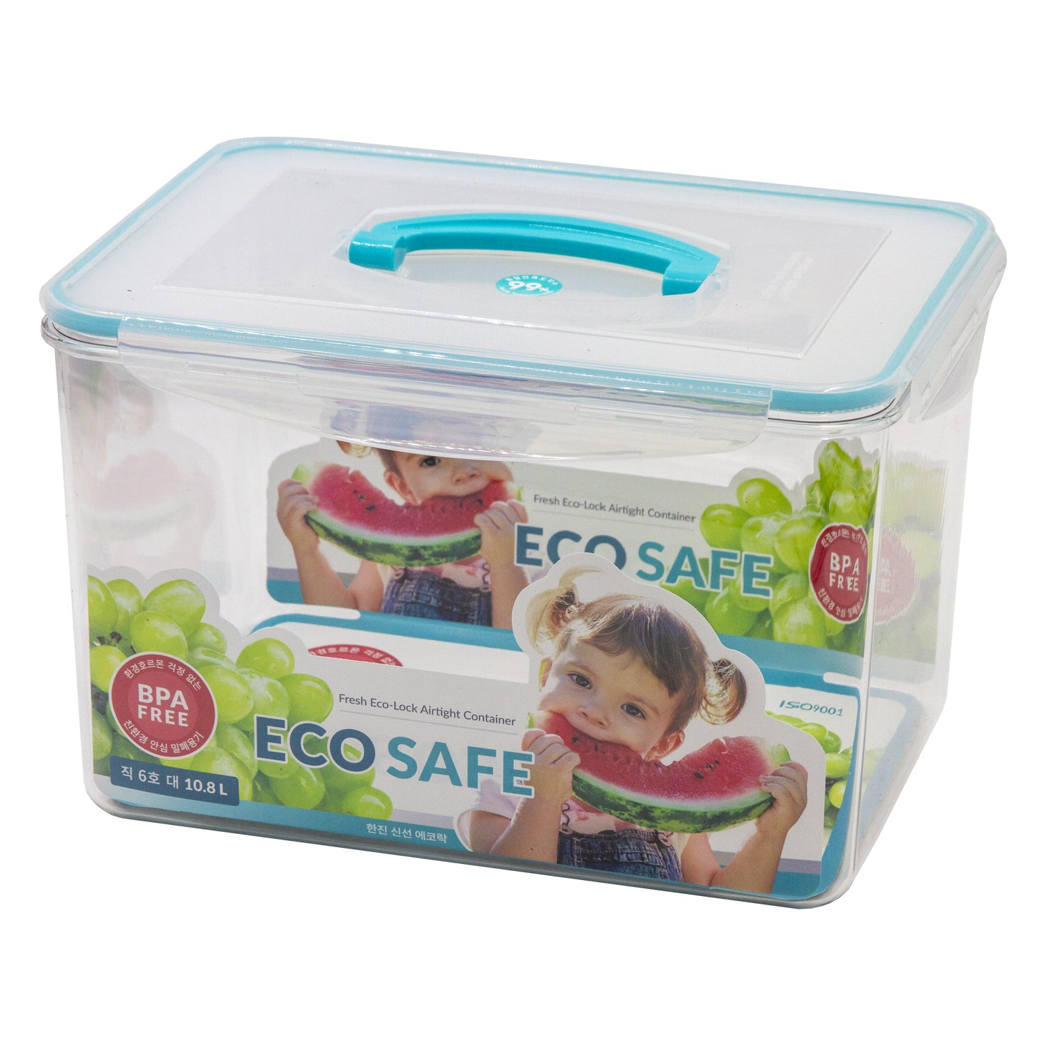 Fresh Eco-Lock Airtight Container 10.8L – BPA-Free with Single Handle