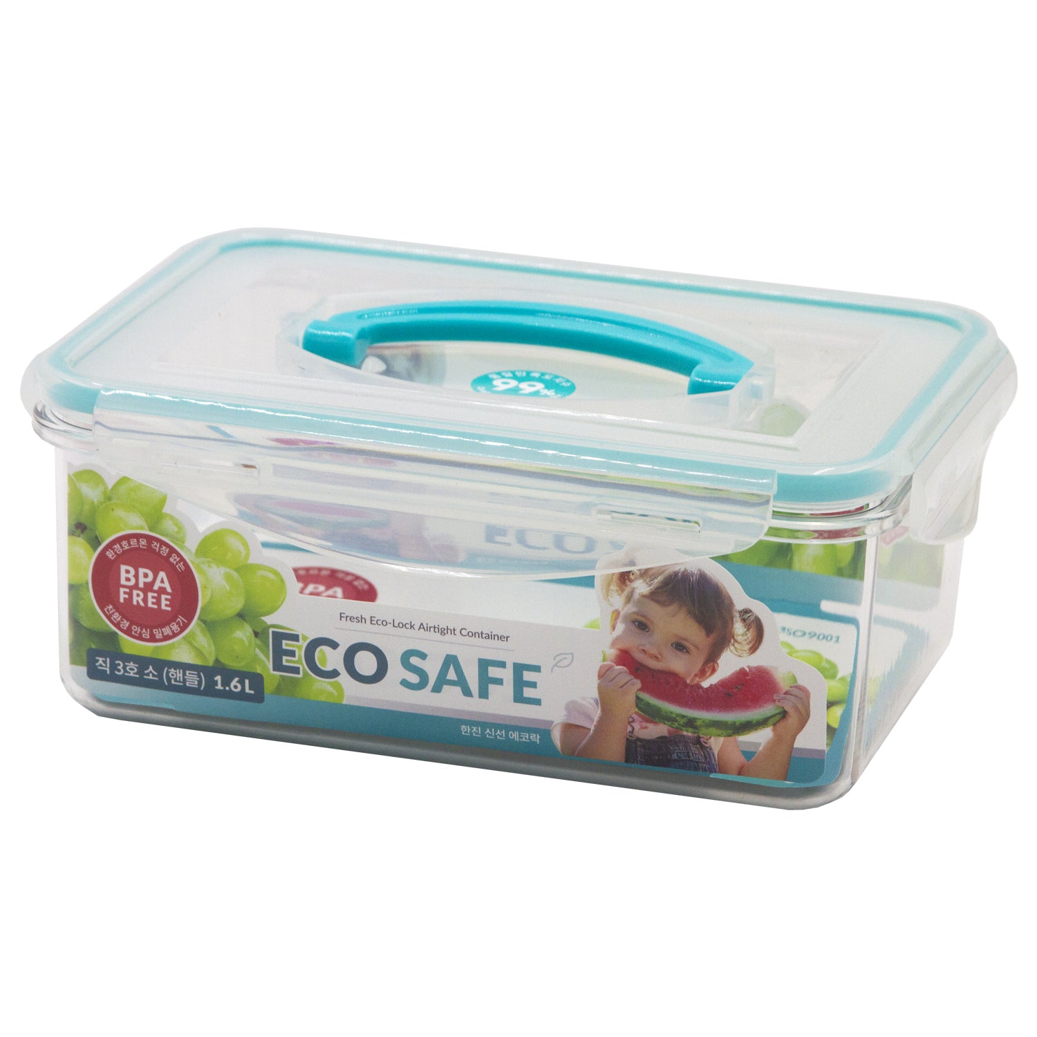 Fresh Eco-Lock Airtight Container 1.6L – BPA-Free with Single Handle