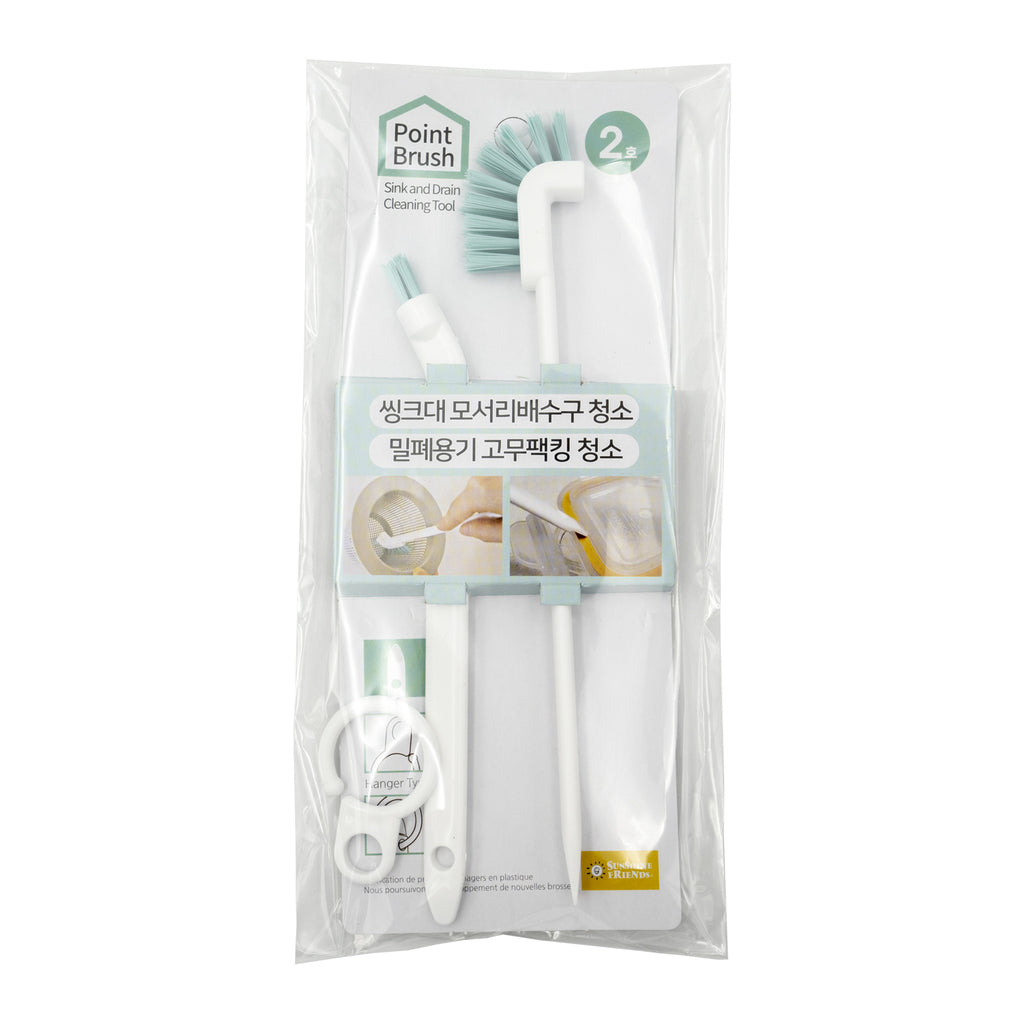 Point Brush Cleaning Tool Blue – For Corners, Drains & Seals