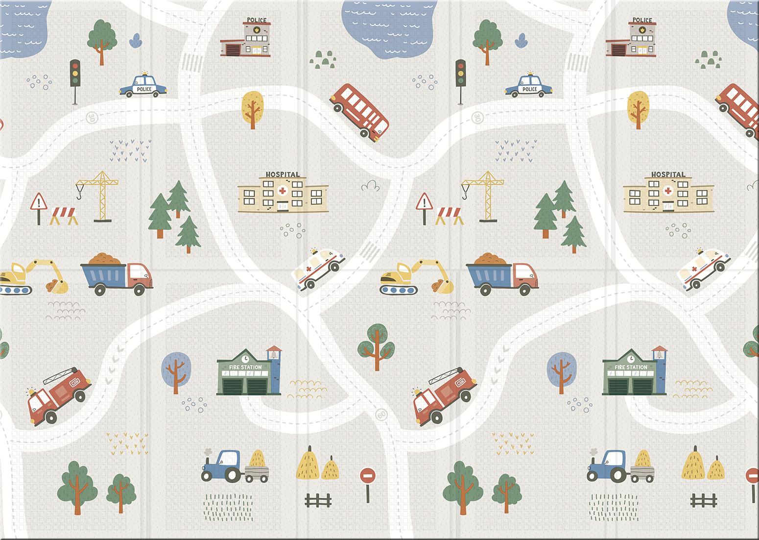 In & Out Portable Mat 55" x 79" – Dual & Spacious