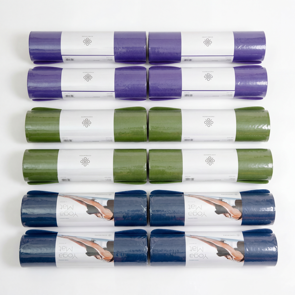 [BULK: 12PCS] KoreWorx 3-Color Assorted Non-Slip Yoga Mats