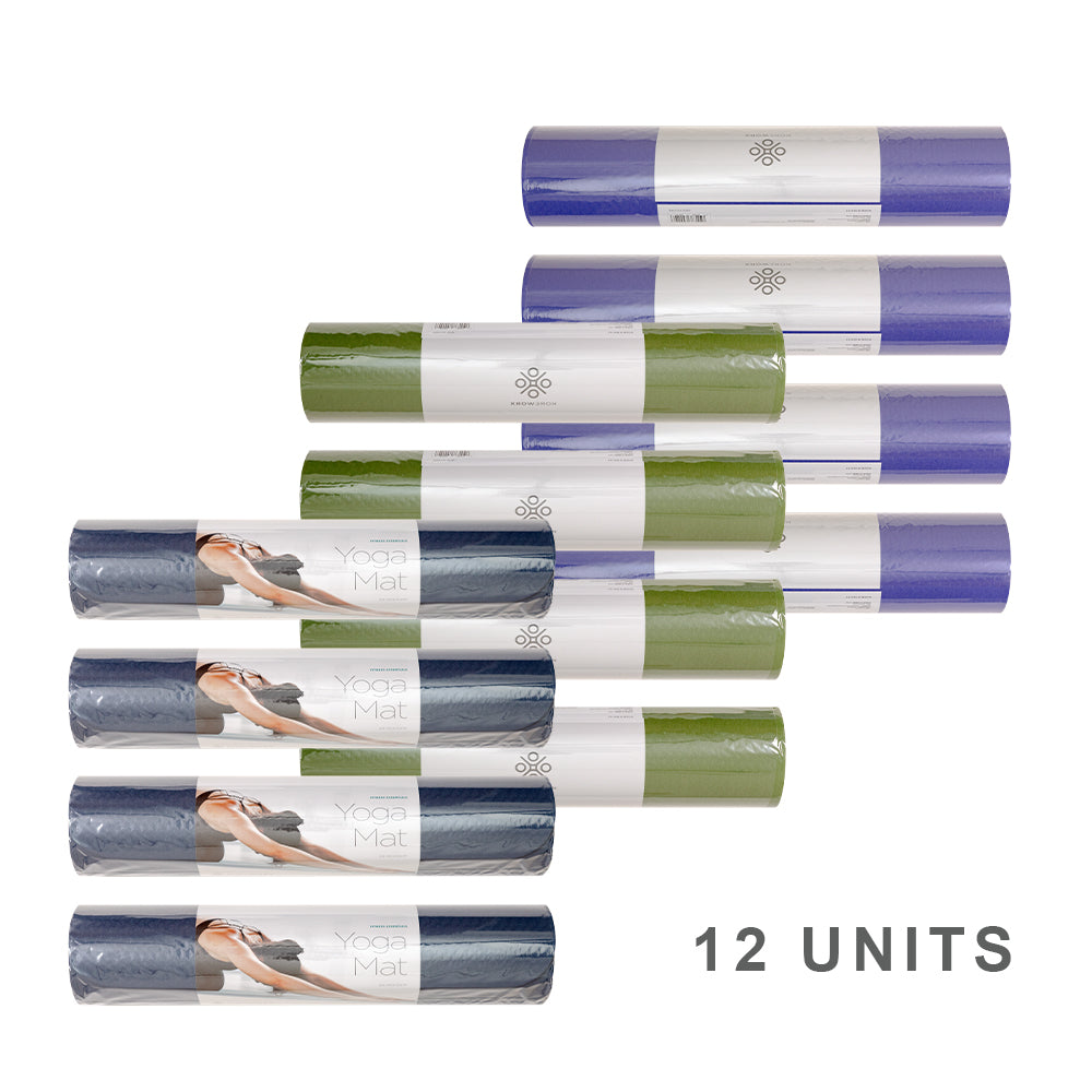 [BULK: 12PCS] KoreWorx 3-Color Assorted Non-Slip Yoga Mats
