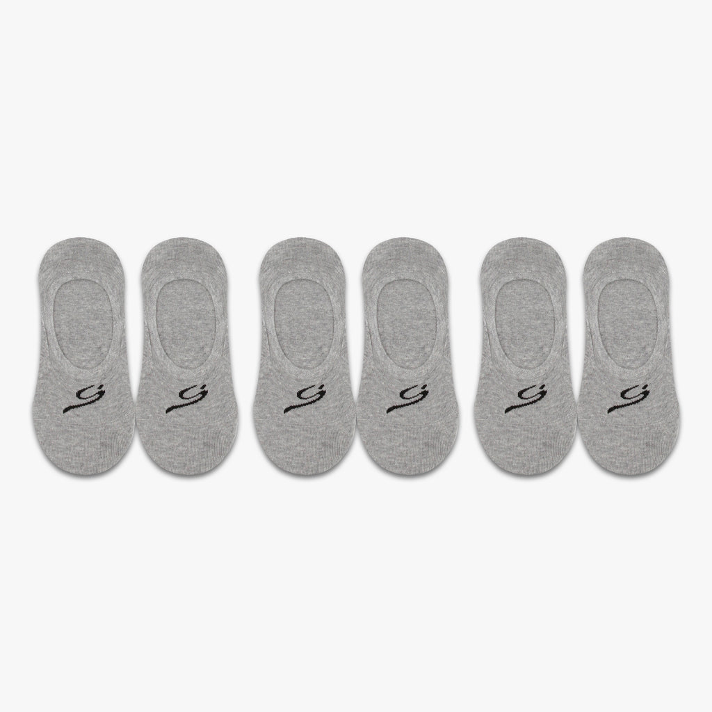STORYi Unisex Everyday Ankle Socks – 3 Pairs (One Size Fits Most, Grey) HO028554