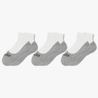 STORYi Unisex Everyday Ankle Socks – 3 Pairs (One Size Fits Most, Grey) HO028554