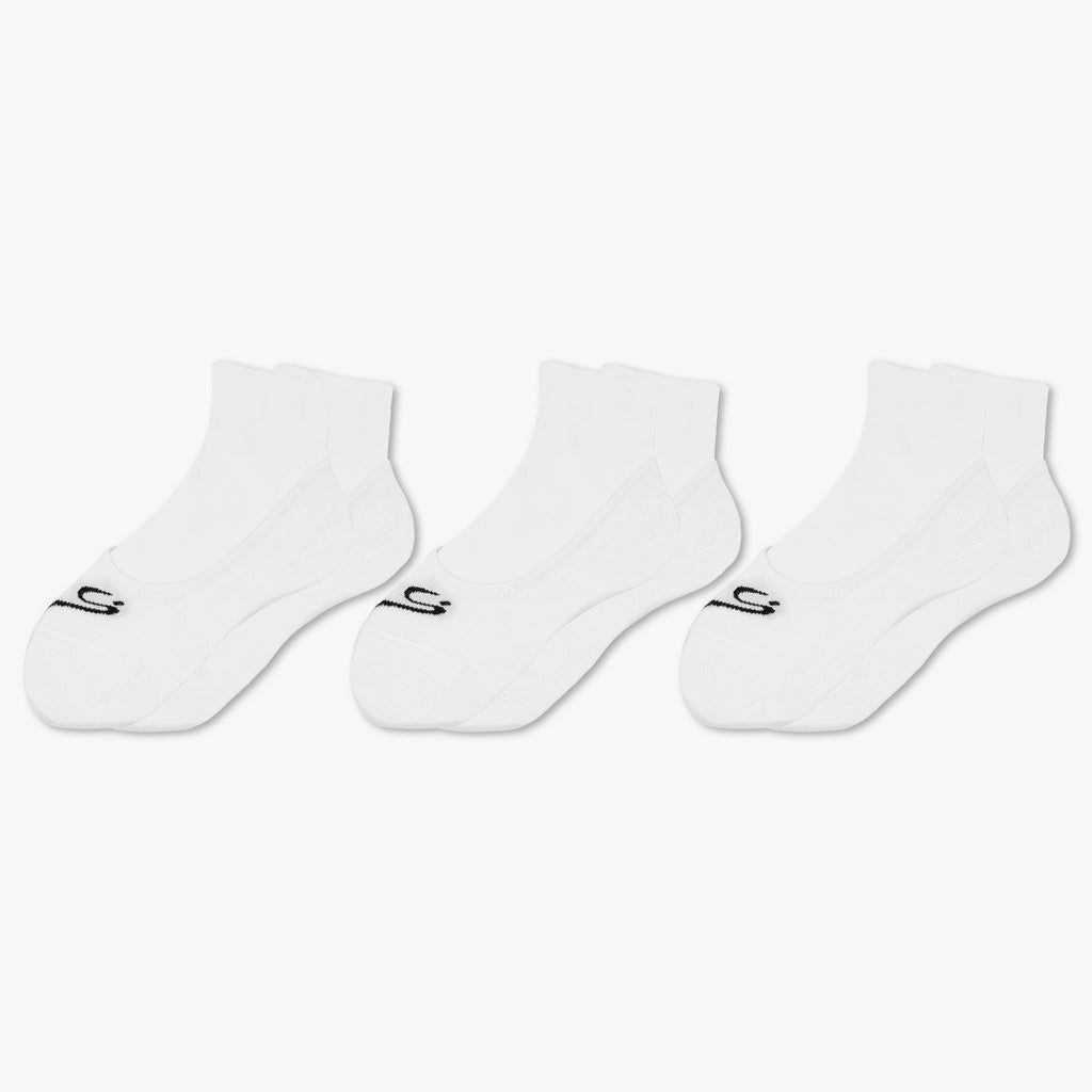 STORYi Unisex Everyday Ankle Socks – 3 Pairs (One Size Fits Most, White) HO028554