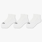 STORYi Unisex Everyday Ankle Socks – 3 Pairs (One Size Fits Most, White) HO028554