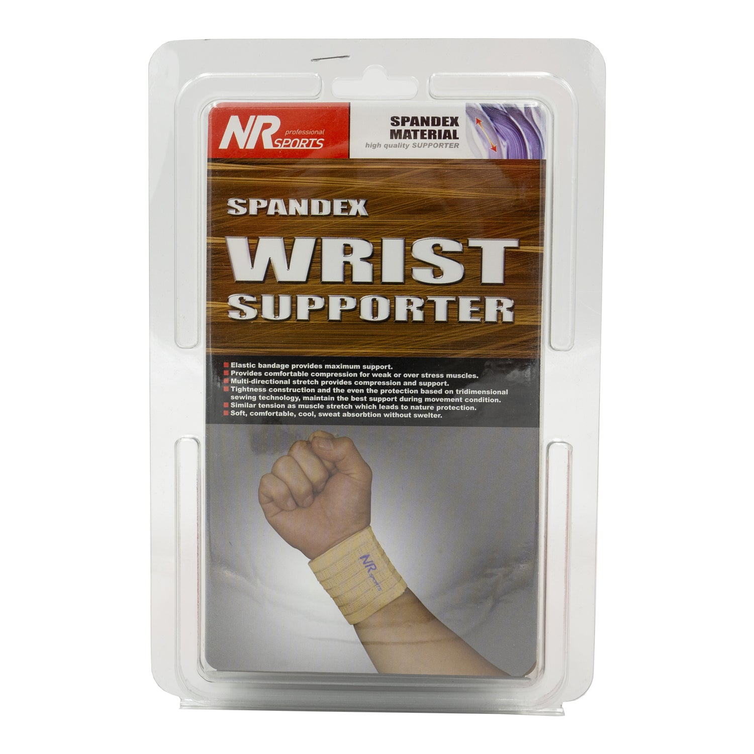 Spandex Wrist Support – One-Size Fit, Compression Wear for Support (HO219116)