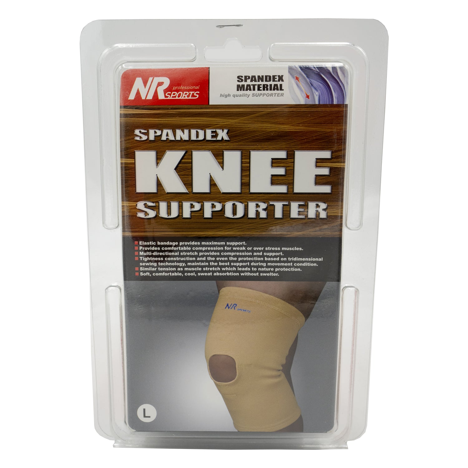 Spandex Knee Support – Large, Compression Wear for Support (HO219123L)