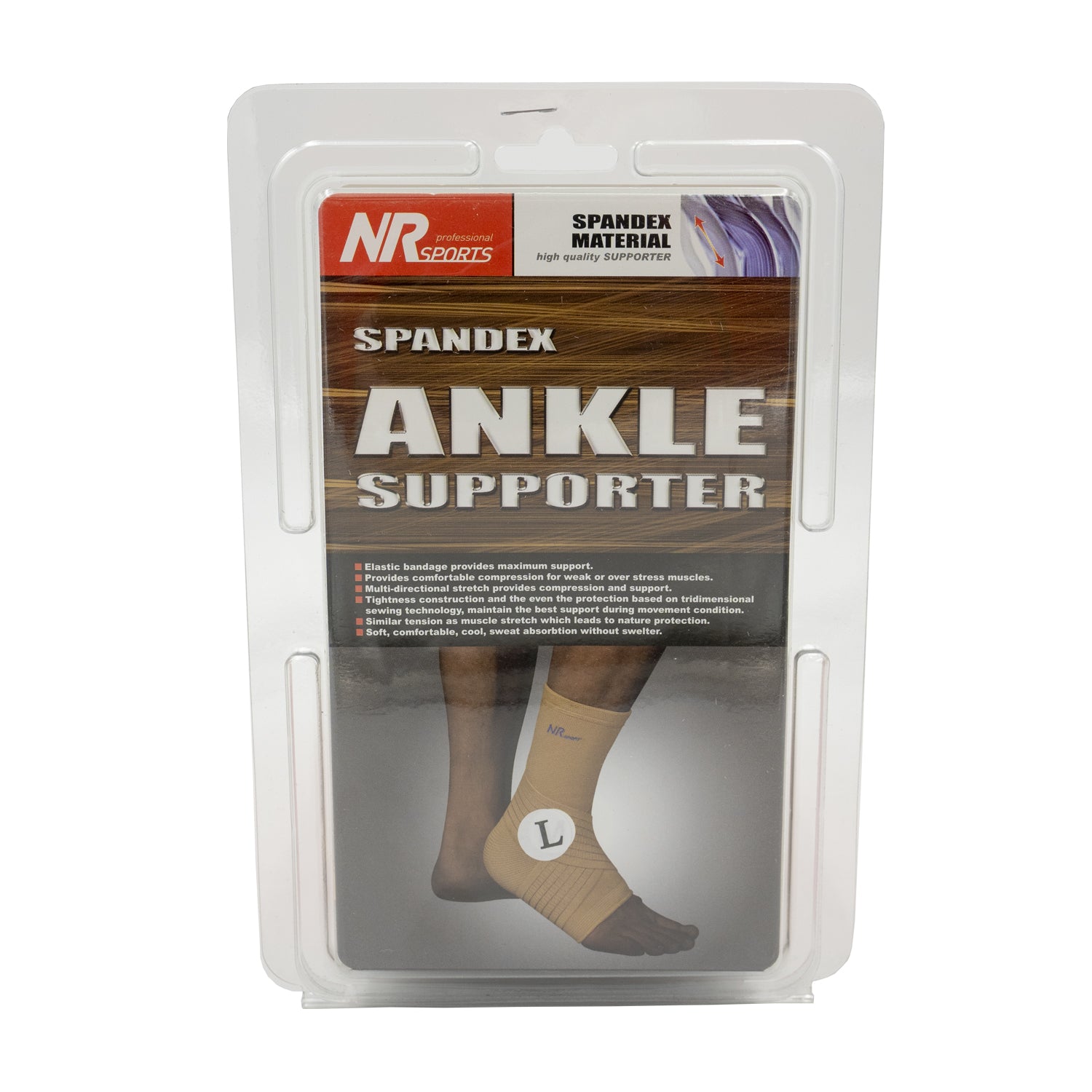 Spandex Ankle Support – Large, Compression Wear for Support (HO219130L)