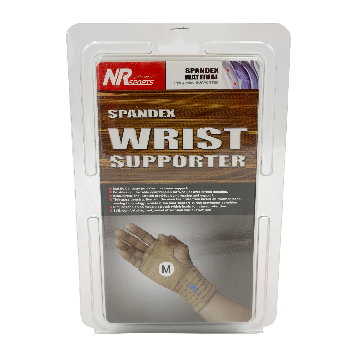 Spandex Full Wrist Support – Medium, Compression Wear for Support (HO549001M)