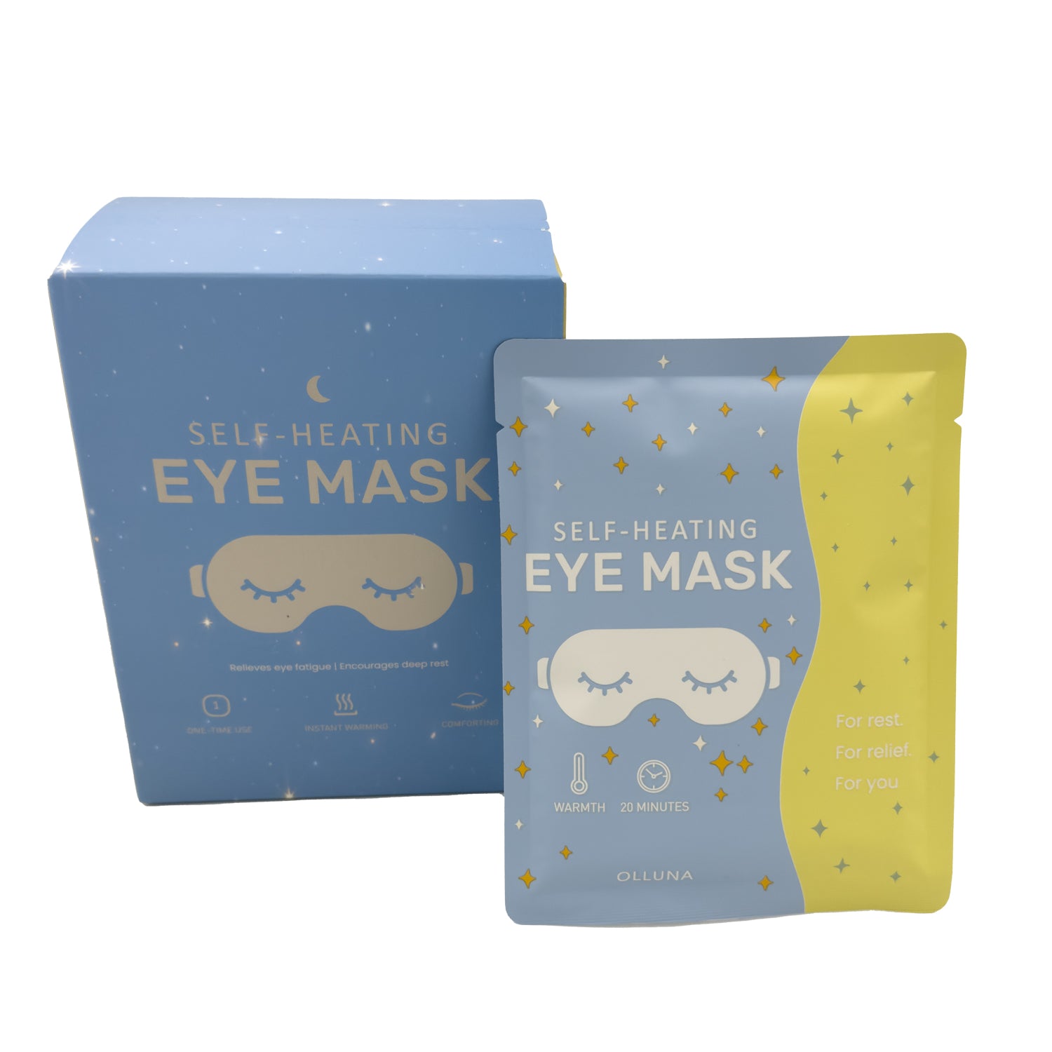 Self Heating Eye Mask 10pcs – Relaxing Warmth for Eyes & Stress Relief