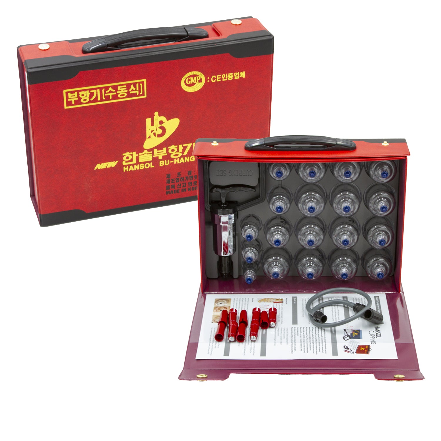 Hansol Bu-Hang Ki Cupping Therapy Set – 19-Cup Vacuum Suction Kit