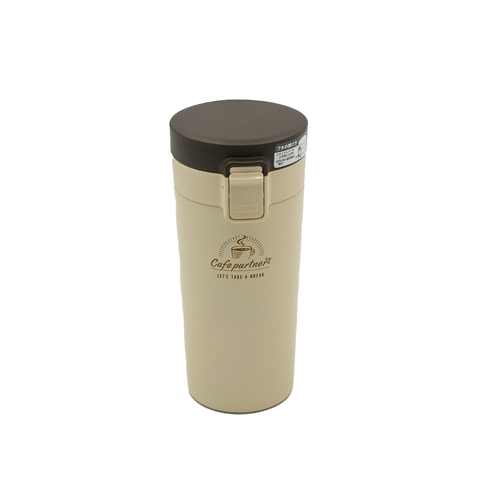 Cafe Partner Vacuum Tumbler 370mL (TL370P) Ivory