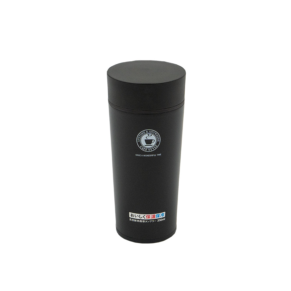 Cafe Style Vacuum Tumbler 350mL (TS350) Black