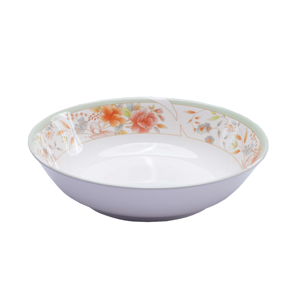 Melamine Floris Soup Bowl 7.5" – Small Floral Serving Bowl
