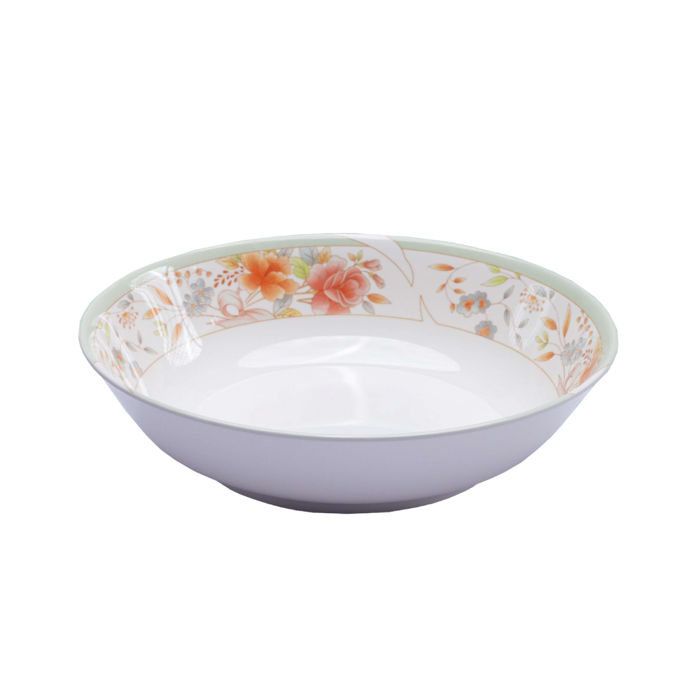 Melamine Floris Soup Bowl 8.5" – Medium Floral Serving Bowl