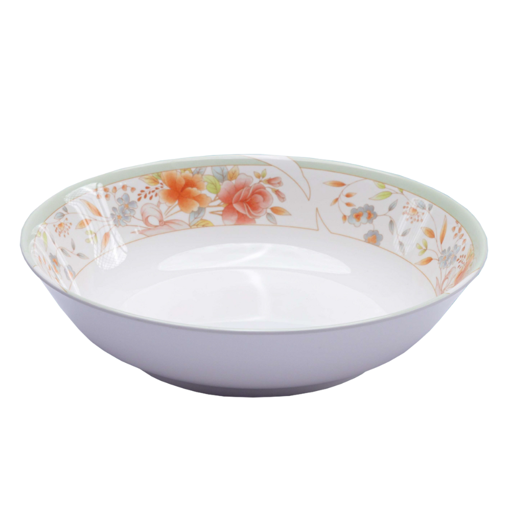 Melamine Floris Soup Bowl 10" – Large Floral Serving Bowl