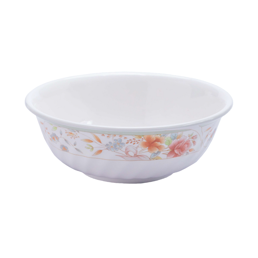 Melamine Floris "S" Soup Bowl 7" – Twisted Edge Floral Design
