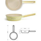 IH Ceramic Wok Pan 28cm Lemon Meringue (KG963328)