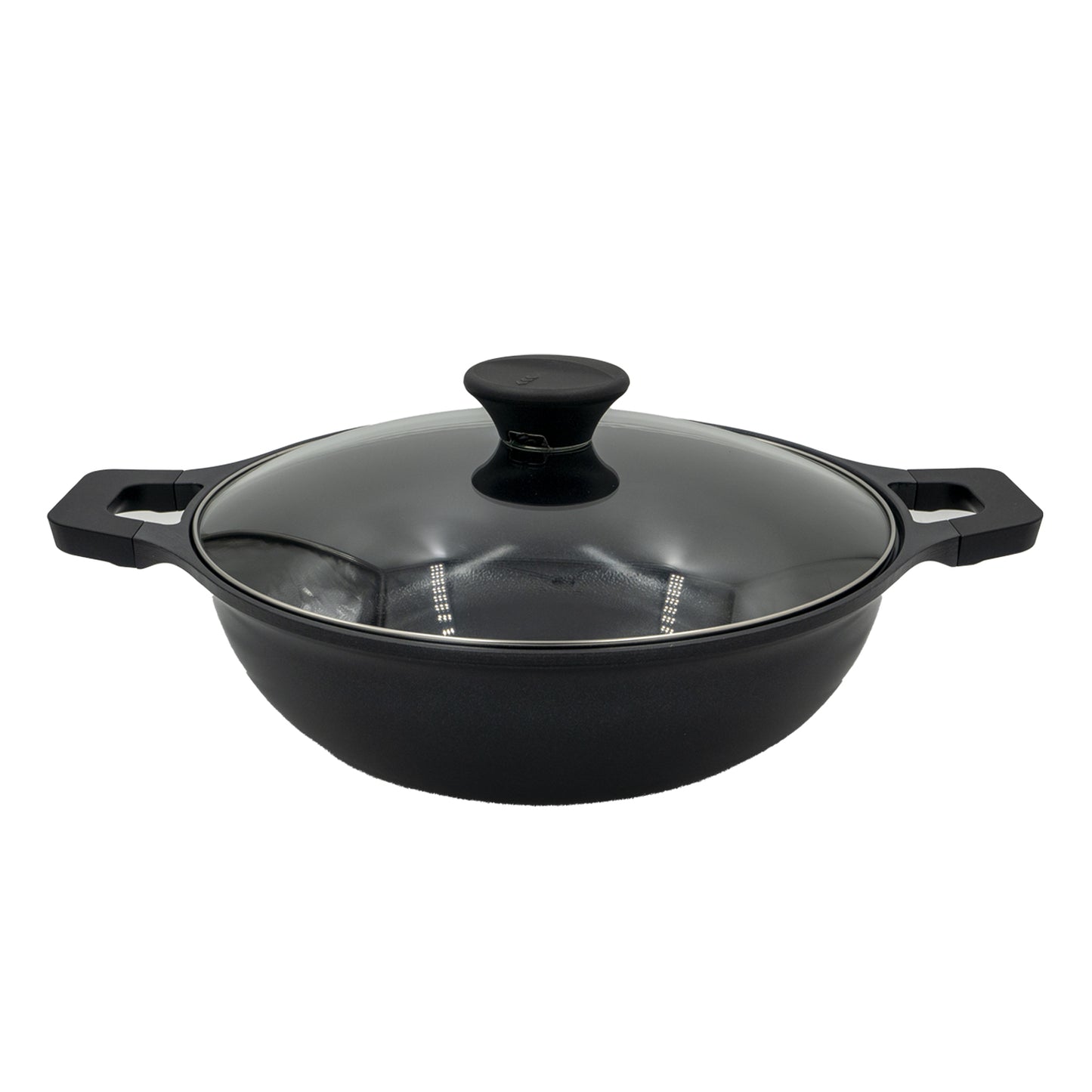 Bodner IH Jumbo Wok 32cm with 2 Handles (KG964011) (Black)