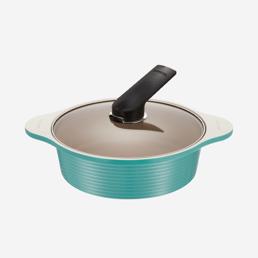 Arbor Blanc Ceramic Pot, 24cm, Low, Mellow Mint (3003-1363)