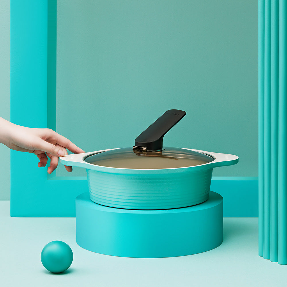 Arbor Blanc Ceramic Pot, 24cm, Low, Mellow Mint (3003-1363)