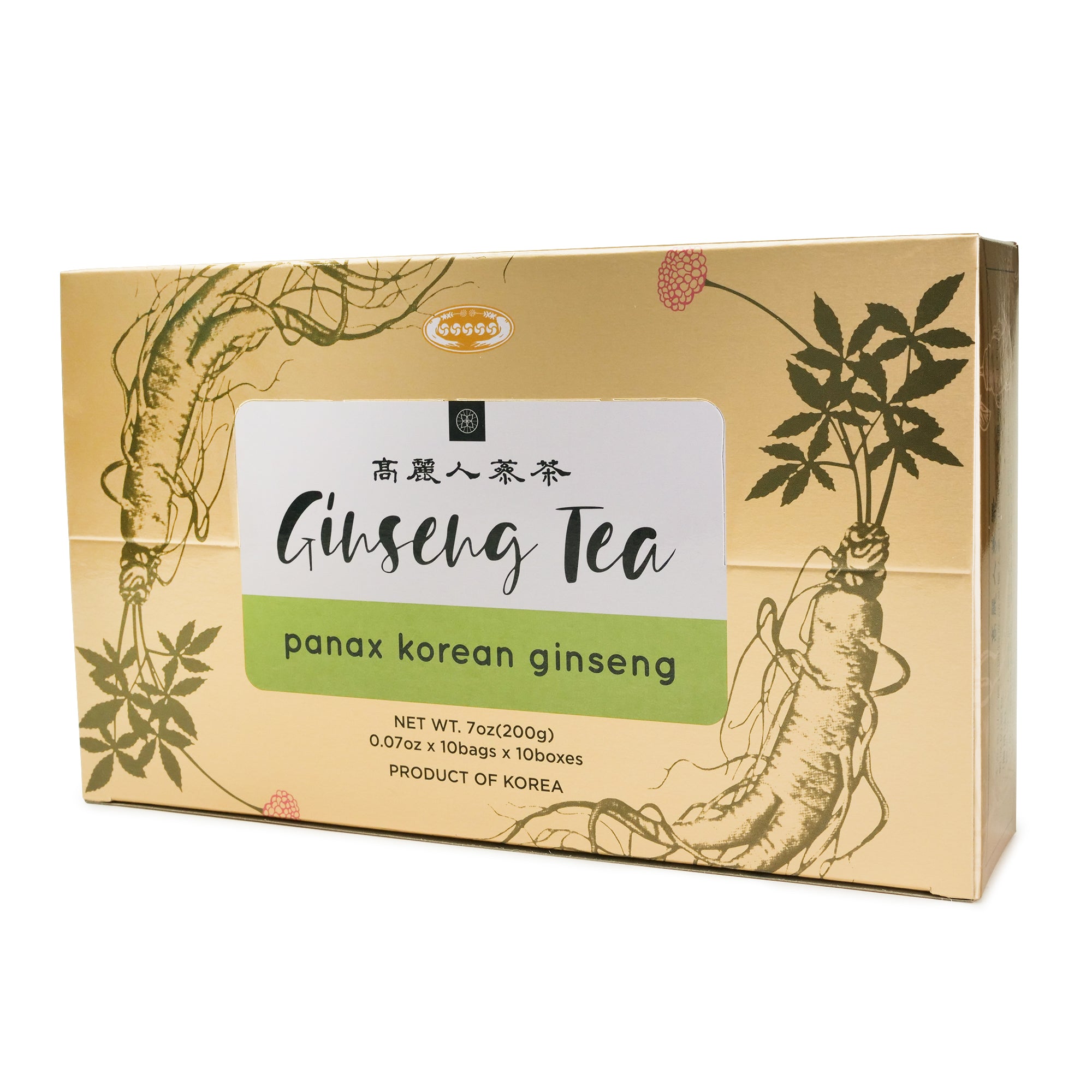 Panax Korean Ginseng Tea - Tea Bags - 2,000mg x 100pcs