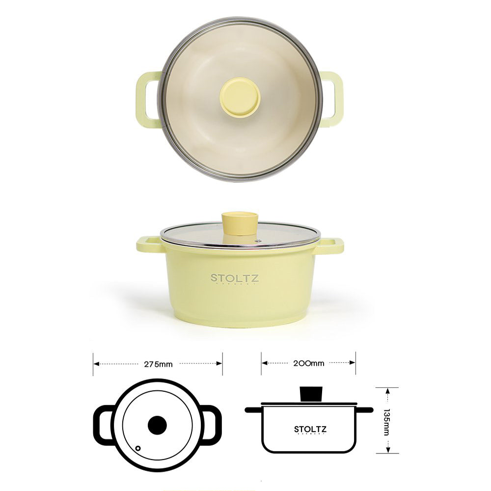 IH Stock Pot 20cm Lemon Meringue (KP963243)