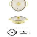 IH Casserole Pot 20cm Lemon Meringue (KP963274)