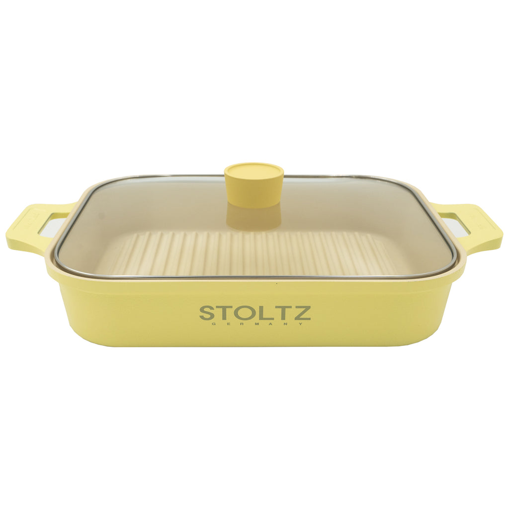 IH Steam Grill Pan 30cm Lemon Meringue (KP963335)