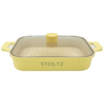 Stoltz Germany IH Steam Grill Pan 30cm Lemon Meringue (KP963335)