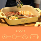 IH Steam Grill Pan 30cm Lemon Meringue (KP963335)