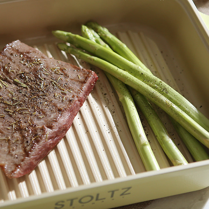 IH Steam Grill Pan 30cm Lemon Meringue (KP963335)