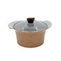 Ecook IH Ceramic Coating Stock Pot Brown 20cm