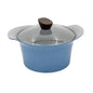 Ecook IH Ceramic Coating Stock Pot Blue