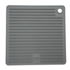 CLEAR Silicone Trivet Pot Mat Square Grey/Pink (KT000592)