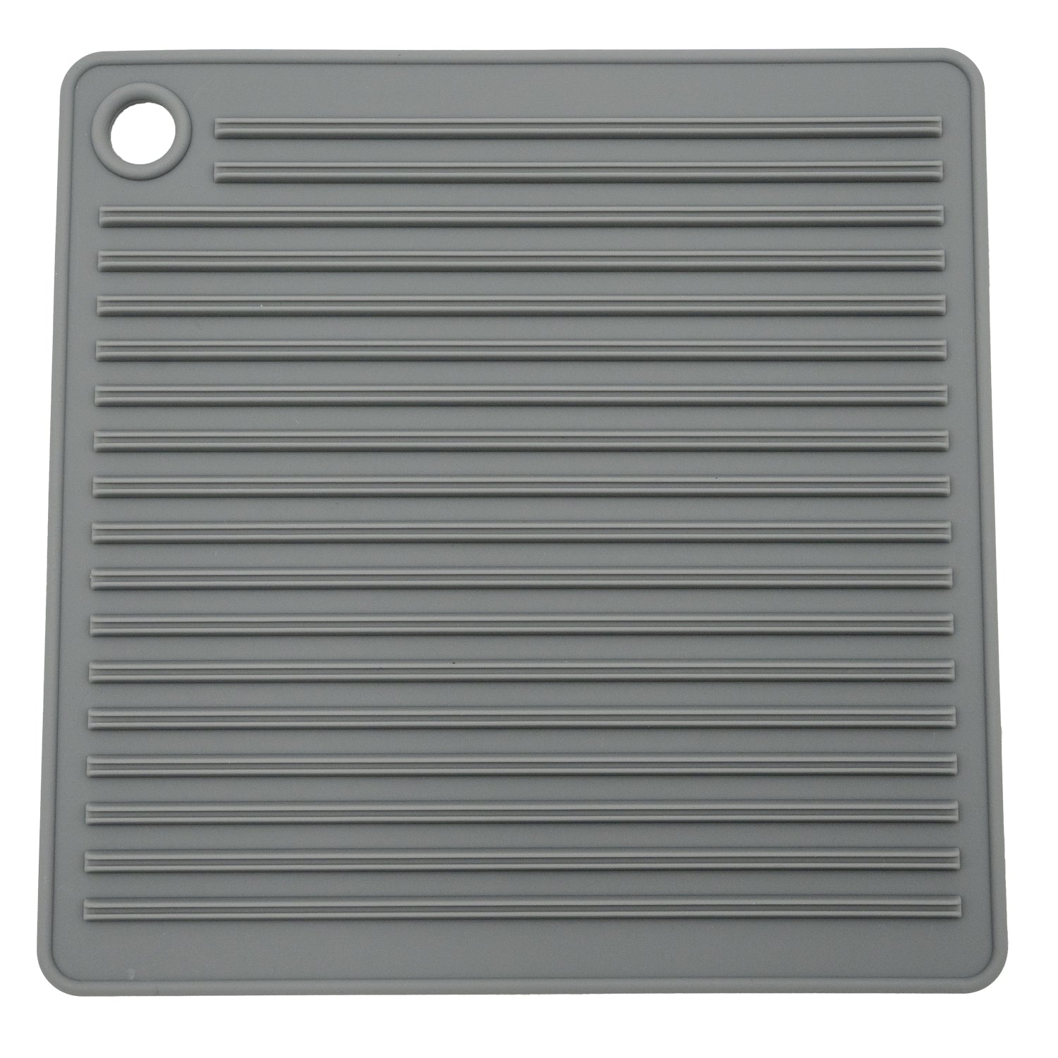 CLEAR Silicone Trivet Pot Mat Square Grey/Pink (KT000592)